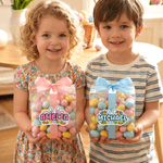 Personnalisé - Oreilles de lapin de Pâques - Etiquettes imperméables avec nom - Décoration de cadeau - Fête de Pâques - Favori pour les enfants