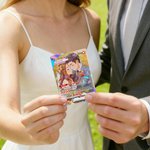 Personalisierte TCG Sammelkarte mit Foto als Anime-Illustration | Texte gestaltbar | Glitzer-Effekt | Jahrestag Geburtstag Hochzeit Geschenk für Paare