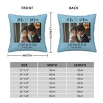 Personalisierte Multi-Color-Foto werfen Kissenbezug mit Namen Hochzeit Valentinstag Geschenk für Paar