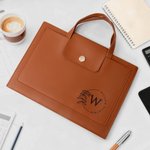 Henkilökohtainen Seppele Perhonen Perhonen Lion PU Nahka Salkku Alkuperäinen ja nimi Office Accessory Business Trip Lahja Työntekijöille kollegoille