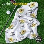 Spersonalizowany chłonny ręcznik golfowy Marsupilami z imieniem i wiszącym klipsem Prezent urodzinowy dla miłośników golfa | Callie × Marsupilami®