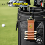 Personlig Marsupilami PU-läder Golf Tee Holder Bag Tag med namn och 5 st bambu tees Sportgåva för golfspelare | Callie × Marsupilami®