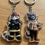Llavero personalizado con foto de mascota de temática profesional Regalo de cumpleaños, adopción y aniversario para dueños de mascotas