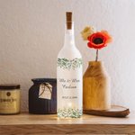 Gepersonaliseerde Eucalyptus Tekst & Datum LED Nachtlampje Frosted Fles Lamp Valentijnsdag Verjaardag Huwelijkscadeau voor pasgetrouwden koppels