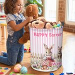 Cesta de Pascua Personalizada Peter Rabbit con Nombre Regalo de Pascua para Recién Nacidos Niños
