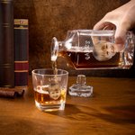 Personalisierte Foto Whiskey Dekanter mit Namen Vatertag Geburtstag Geschenk für Männer Whiskey-Liebhaber