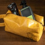 Personlig golfballdesign PU skinn Toalettveske i lær med tekst Reisetilbehør Bursdag Golf Club Gave til golfelsker Ektemann