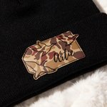 Chapeau bonnet souple camouflage avec nom Accessoire d'hiver Saison de chasse Porté quotidiennement Cadeau d'anniversaire pour bébé Adolescent
