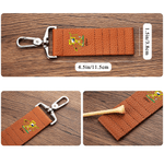 Personlig Marsupilami PU-läder Golf Tee Holder Bag Tag med namn och 5 st bambu tees Sportgåva för golfspelare | Callie × Marsupilami®