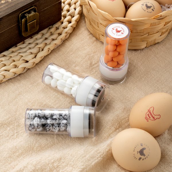 Uovo personalizzato Silhouette di gallina Timbro sicuro per uova con nome Inchiostro alimentare e scatola di legno Regalo di compleanno per Pasqua per la famiglia Allevatore di agricoltori