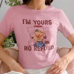 Spersonalizowana koszulka I Am Yours No Refund z imionami na walentynki i rocznicę dla pary