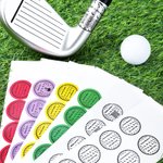 Personalized Golf Design Waterproof Stickers Labels with Name and QR Code Easy Identification Golf Club Team Gift for Golf Lovers