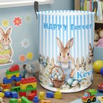 Cesta de Pascua Personalizada Peter Rabbit con Nombre Regalo de Pascua para Recién Nacidos Niños