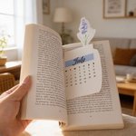 Personalized Watercolor Birth Flower 2026 Desk Calendar with Text and Acrylic Base Home Decor Birthday Gift for Family Friends