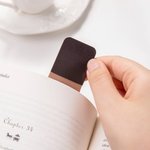 Personalised Cross Bible Book Cartoon Prayer Character PU Leather Magnetic Bookmark Clip with Name Birthday Gift for Bookworms