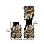 Personalized Vintage Book Floral Dragon Magnetic Bookmark Clip with Name Reading Accessory Daily Use Birthday Gift for Dragon Book Lovers