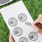 Personalized Golf Design Waterproof Stickers Labels with Name and QR Code Easy Identification Golf Club Team Gift for Golf Lovers