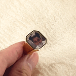 Personalized Heat-Activated Hidden Photo Sterling Silver Ring with Text Memorable Jewellery Birthday Anniversary Gift for Men Couple Family