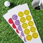 Personalized Golf Design Waterproof Stickers Labels with Name and QR Code Easy Identification Golf Club Team Gift for Golf Lovers