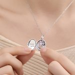 Personalized Star Angel Wings Photo Necklace with Engraved Text Dainty Jewellery Valentine's Day Birthday Anniversary Gift for Women