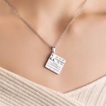 Personalized Film Clapperboard Necklace with Text Dainty Jewellery Birthday Anniversary Gift for Movie Lover Actor Actress