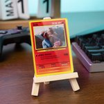Personalised Pokemon Style Card with Photo and Text Collectible Gift
