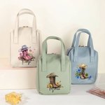 Personalised Cowboy Birth Flower Boots PU Leather Handheld Makeup Bag with Name Birthday Anniversary Gift for Women