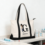 Bolsa de aseo personalizable con nombre e inicial para uso diario en el Día de la Enfermera para médicos y enfermeras