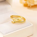 Personalized Hug Arm Sterling Silver Ring with Initial Dainty Jewellery Mother's Day Anniversary Gift for Couples