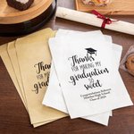 Personalized Sweet Smart Cookie Food-Grade Paper Treat Bags with Name Set of 20 Graduation Party Favors Gift for Class of 2026 Graduates