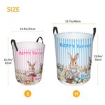Cesta de Pascua Personalizada Peter Rabbit con Nombre Regalo de Pascua para Recién Nacidos Niños