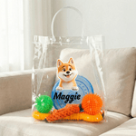 Personalizzato 3D Cartoon Dog Name Set di 6 giocattoli per cani con corda interattiva masticabile e resistente al morso Regalo di compleanno per i proprietari di cani