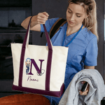 Bolsa de aseo personalizable con nombre e inicial para uso diario en el Día de la Enfermera para médicos y enfermeras