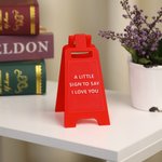 Henkilökohtainen 3D-tulostettu teksti A-muotoinen Mini Love Sign Desk Decor Ystävänpäivä vuosipäivä lahja pariskunnille