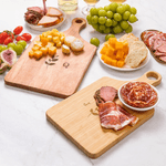 Personalized Engraved Olive Branch Initial Wooden Reversible Charcuterie Cutting Board with Grip Ship from USA Housewarming Gift for Couple
