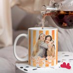 Tasse à café en céramique 11 oz 15 oz avec texte Usage quotidien Cadeau d'anniversaire pour les amies et les sœurs