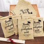 Personalized Sweet Smart Cookie Food-Grade Paper Treat Bags with Name Set of 20 Graduation Party Favors Gift for Class of 2026 Graduates