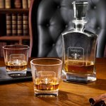 Juego de 4 Copas y Decantador de Tequila Personalizado con Insignia Vintage y Diseño de Abeja con Nombre y Año Grabados Regalo de Cumpleaños y Aniversario para Hombres Amantes del Tequila
