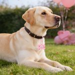 Personalised Lip Love Paw Print Acrylic Bone-Shaped Pet ID Tag with Name and Phone Number Daily Use Birthday Adoption Day Gift for Pet Lover Dog Owner