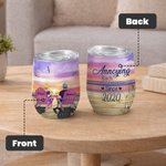 Personligt par älskar att irritera varandra sedan 2020 Wine Tumbler födelsedag 12oz
