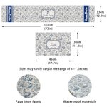 Personlig Toile De Jouy Style påskhare bordslöpare och matchande placematsuppsättning med namn matbordsdekor påskpresent till familj vänner
