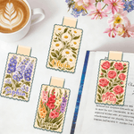 Personalized Retro Birth Flower Magnetic Bookmark Clip with Name School Supplies Daily Use Reading Club Birthday Gift for Book Lovers