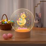Personalized Multi-Pattern Acrylic Easter LED Night Light with Name Daily Use Easter Gift for Boys Girls