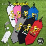 Personlig langhalet leopard Marsupilami magnetisk navn vaffel golfhåndkle med hengende klips bursdagsgave til golfspiller | Callie × Marsupilami®