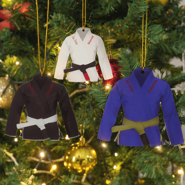 Personalized Jiu-Jitsu Uniform Acrylic Ornament with Name Home Decoration Jiu-Jitsu Gym Class Gift for Jiu-Jitsu Enthusiasts Students