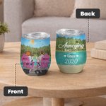 Personalised Couple Love Each Other Since 2020  Wine Tumbler Valentine's Day Suitable for Hot and Cold Liquids