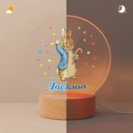 Personalized Multi-Pattern Acrylic Easter LED Night Light with Name Daily Use Easter Gift for Boys Girls