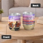 Personalised Forever Yours I Love You Leisurely Couple  Wine Tumbler Valentine's Day with Insulation Effect
