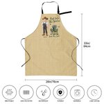 Tablier réglable avec nom et poche Cadeau d'anniversaire essentiel pour les amoureux du jardinage
