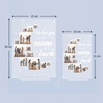 Gepersonaliseerd Acryl Fotoplaat Decoratie met 12 Foto's Woondecoratie Hartverwarmend en Betekenisvol Cadeau voor Familie